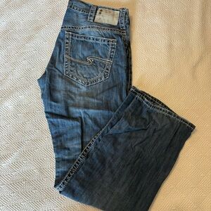 Silver Jeans Men's Bootcut Dark Blue Denim